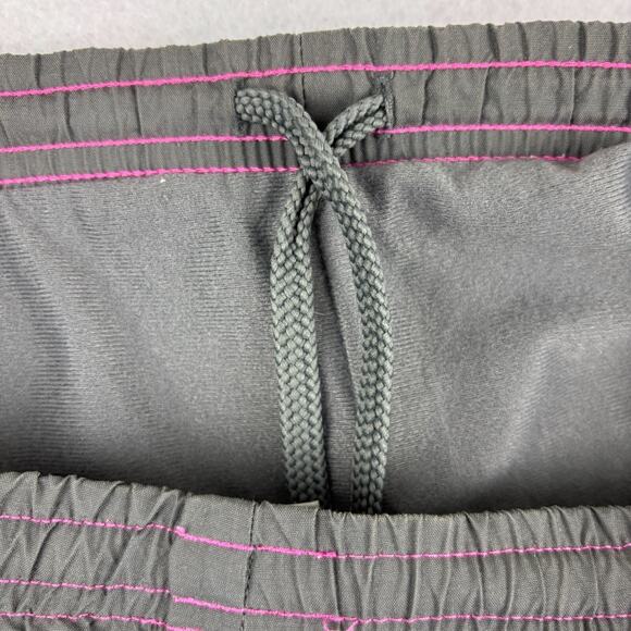 Vintage Y2K Nike Windbreaker Track Pants Youth Large 14 Gray Pink Silver Tag Zip - Picture 12 of 12